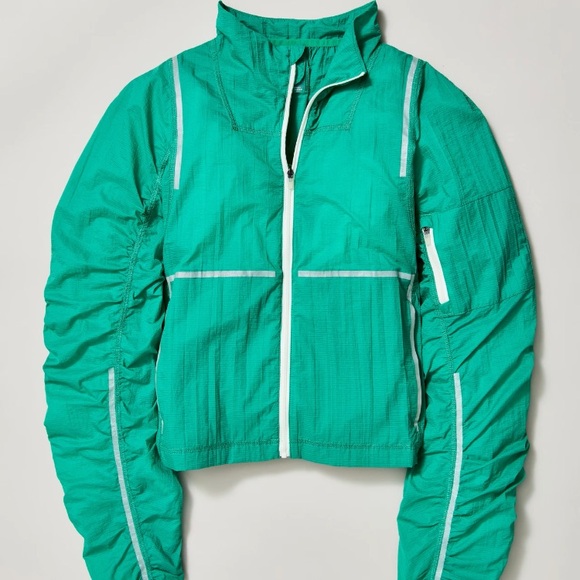 (A11) Free People Great Escape Run Black Windbreaker Jacket FP Movement, Size M - Picture 2 of 12